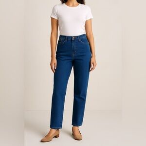 Riders by Lee Women’s Jeans 14M Blue High Rise Straight Leg Stretch Denim